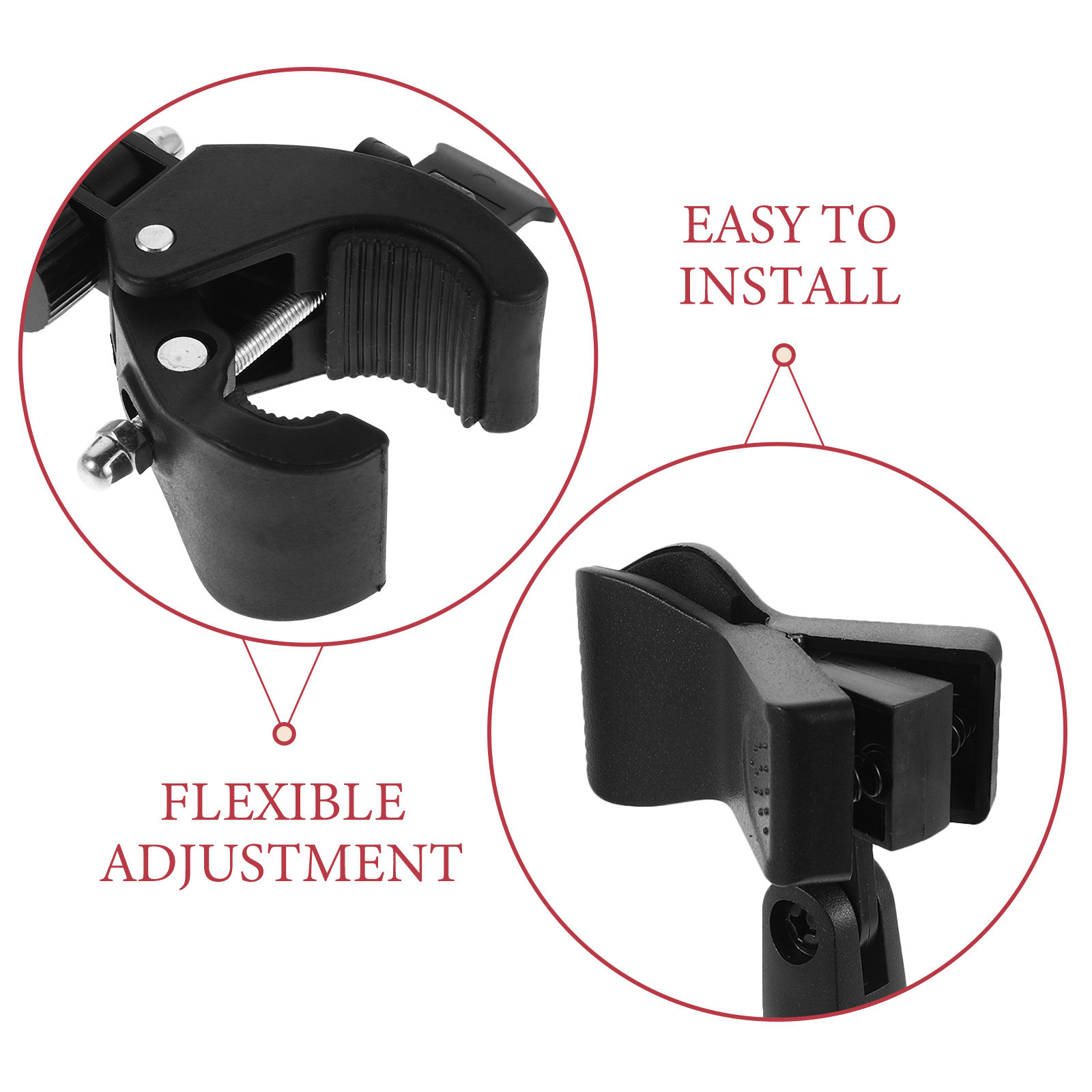 2Pcs Adjustable Mic Stand Clam - огляд і ціна Microphone Shock Mount Universal