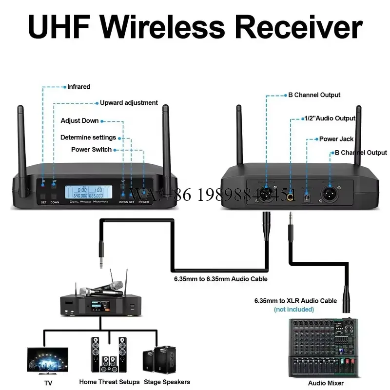 WMWMNU PAT GLXD4 UHF Wireless  - огляд і ціна Uhf Wireless Microphone System Dual Channel