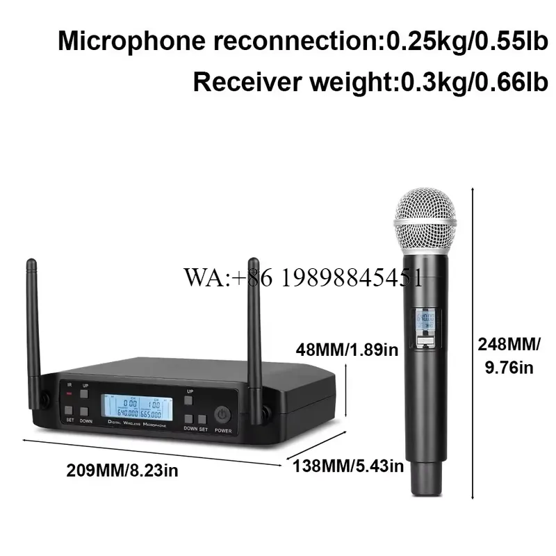 WMWMNU PAT GLXD4 UHF Wireless  - огляд і ціна Uhf Wireless Microphone System Dual Channel