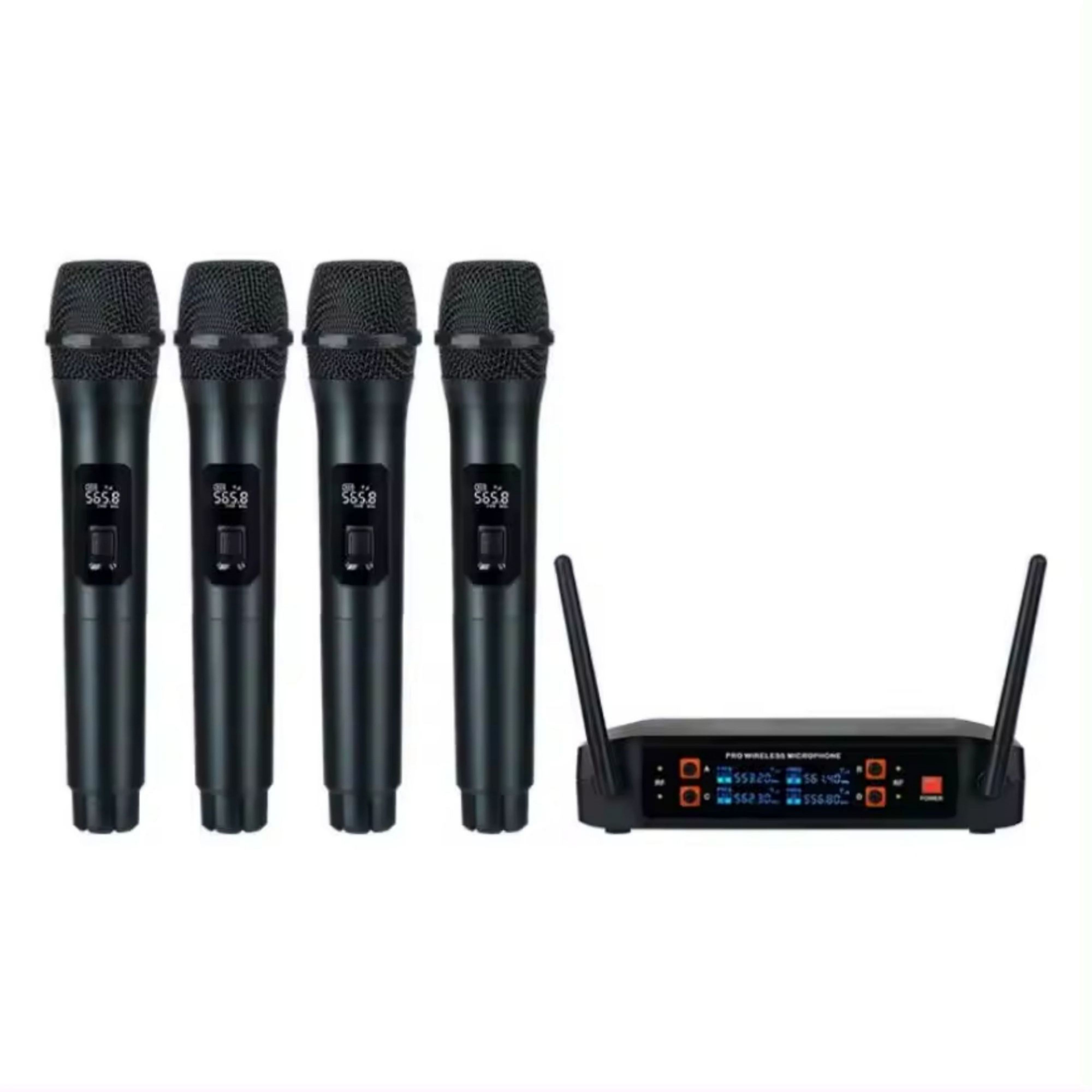 High-quality TXP-U4 4 Channel  - огляд і ціна Uhf Wireless Microphone System Dual Channel