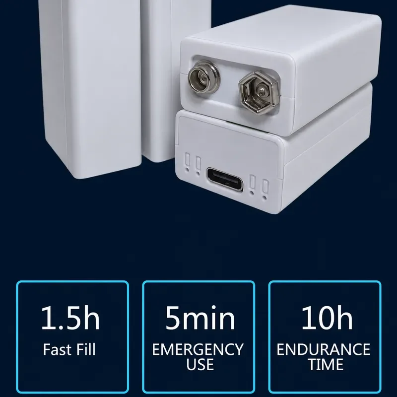 9V 5500mAh Lithium Ion Recharg - огляд і ціна Rechargeable Wireless Mic Lithium Battery