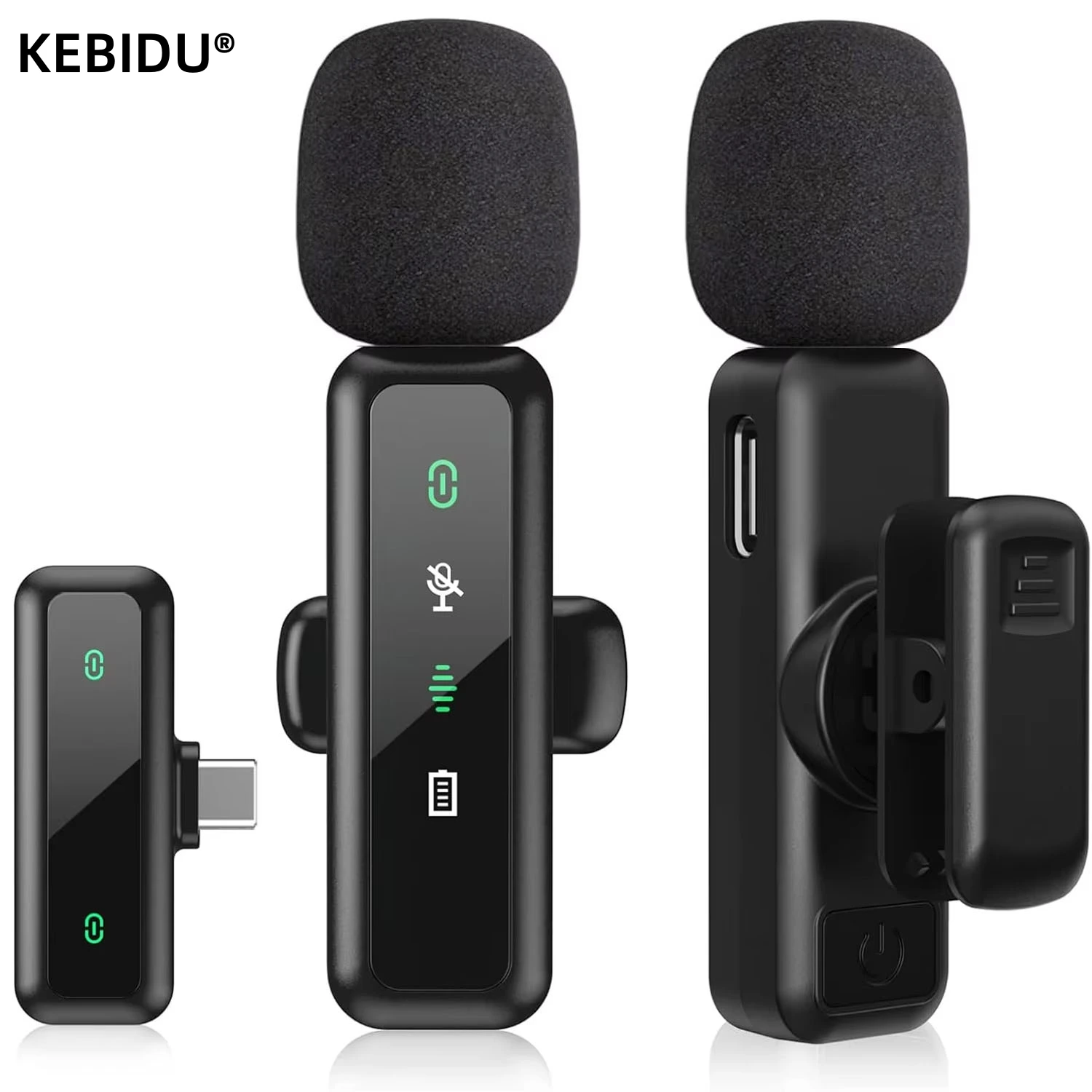 Lavalier Wireless Microphone 8 - огляд і ціна Rechargeable Wireless Mic Lithium Battery