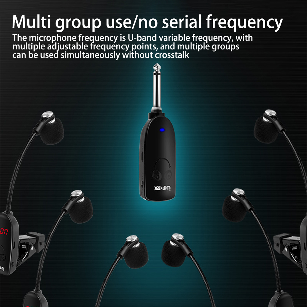 Saxofone Wireless Microphone M - огляд і ціна Wireless Lavalier Microphone Dual Receiver
