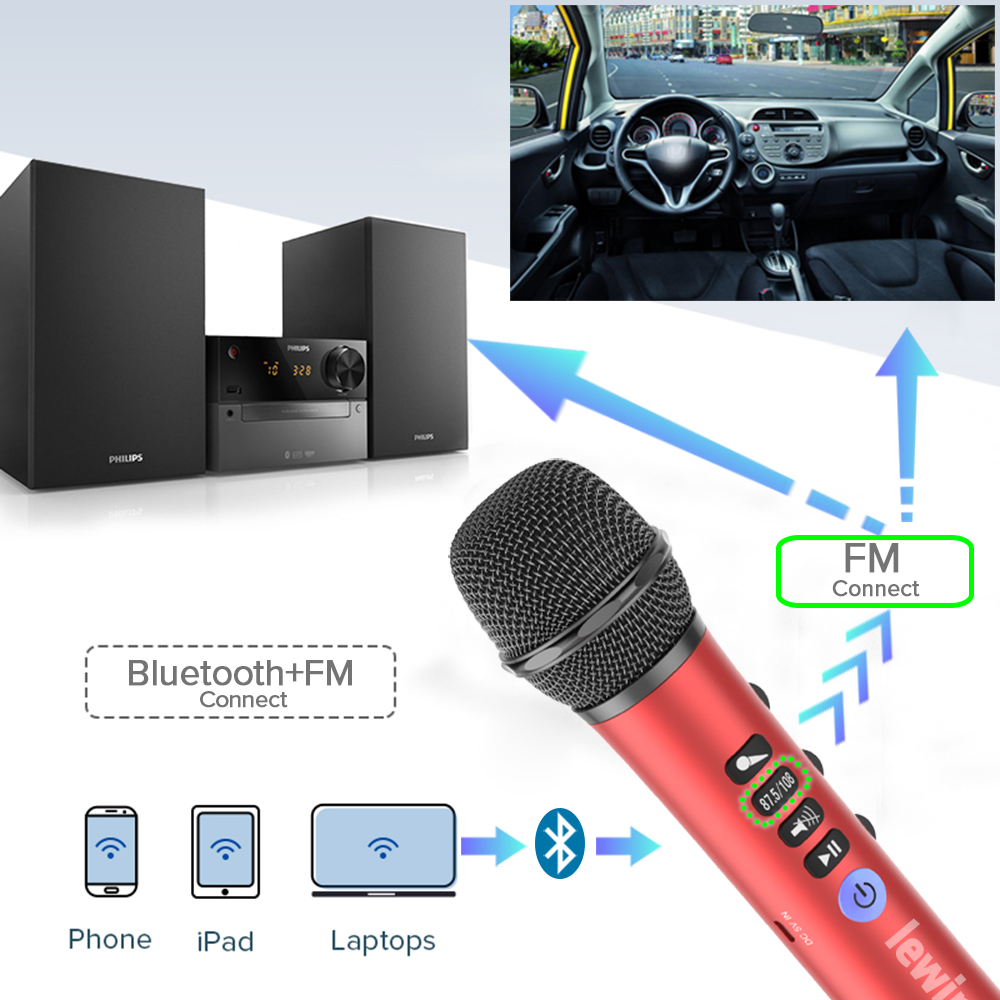 Lewinner L698 Wireless Microph - огляд і ціна Bluetooth Karaoke Microphone Handheld